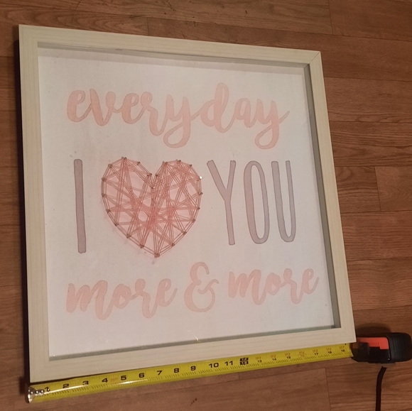 SOLD Everyday I Love You More & More Wall Decor - Picture 5 of 6